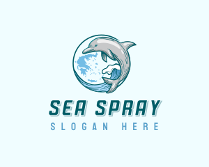 Ocean Greece Dolphin logo design