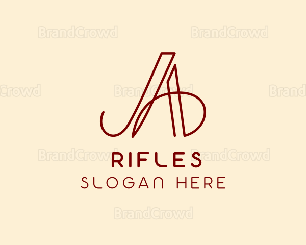 Elegant Fashion Boutique Letter A Logo