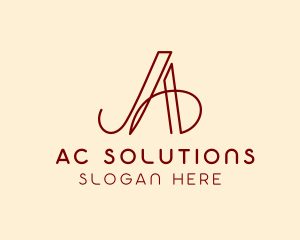 Elegant Fashion Boutique Letter A logo design