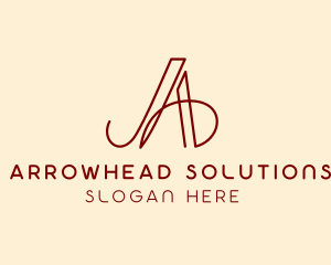 Elegant Fashion Boutique Letter A logo design