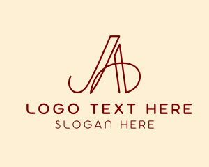 Elegant Fashion Boutique Letter A Logo