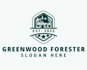 Forest Cabin Roofing logo design