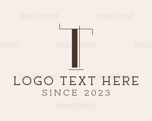 Professional Fancy Minimalist Letter T Logo