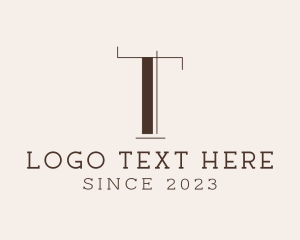 Carpentry - Professional Fancy Minimalist Letter T logo design