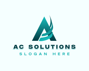 Professional Company Letter A logo design