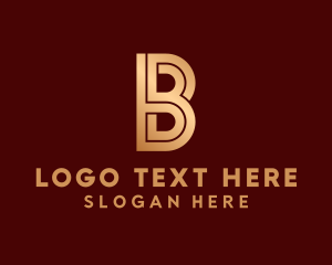 Invest - Modern Elegant Letter B logo design
