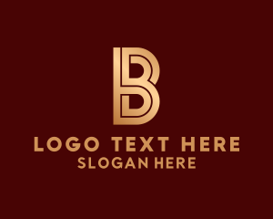 Asset Management - Modern Elegant Letter B logo design