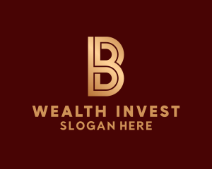 Invest - Modern Elegant Letter B logo design