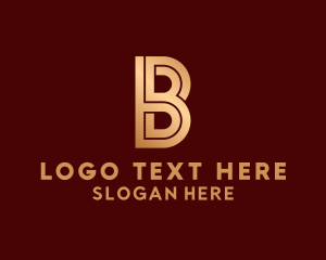 Invest - Modern Elegant Letter B logo design
