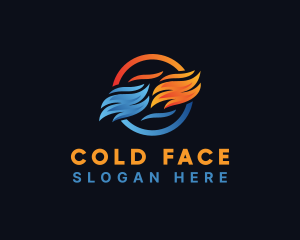 Cold Cooling Heat logo design