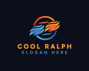 Cold Cooling Heat logo design