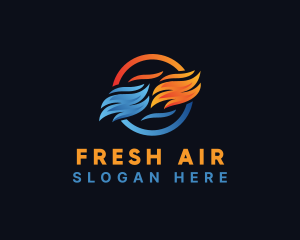 Cold Cooling Heat logo design