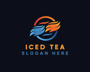 Cold Cooling Heat logo design