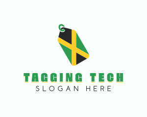 Jamaica Flag Tag logo design