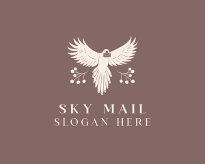 Dove Bird Mail Envelope logo design