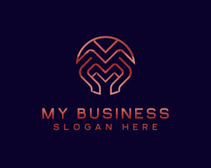 Business Company Letter M logo design