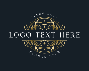 Elegant Floral Ornament Logo