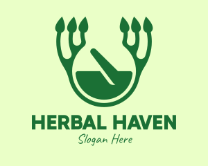 Herbal - Green Herbal Healing logo design