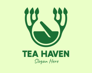 Green Herbal Healing logo design