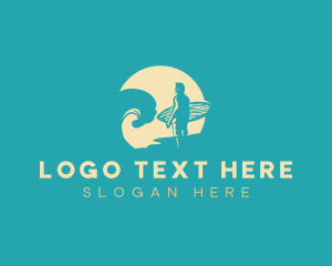 Outdoor - Surfing Sea Waves logo design