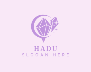 Sparkling Moon Gem  Logo