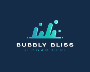 Bubble Wave Sound  logo design