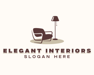 Decorator - Armchair Lamp Decoration logo design