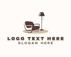 Upholstery - Armchair Lamp Decoration logo design