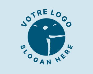 Aerobic - Blue Gymnastics Center logo design