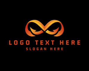 Telecom - Gradient Business Loop logo design