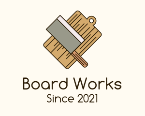 Chopping Board Knife logo design