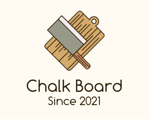 Chopping Board Knife logo design