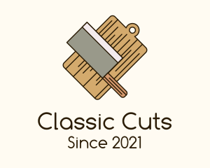 Chopping Board Knife logo design