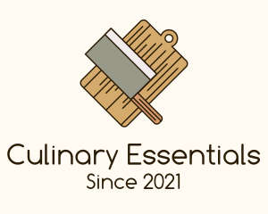 Chopping Board Knife logo design