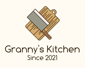 Chopping Board Knife logo design