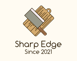 Chopping Board Knife logo design