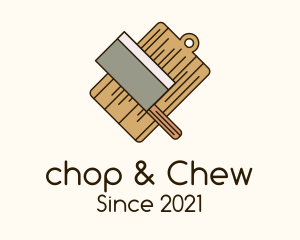 Chopping Board Knife logo design