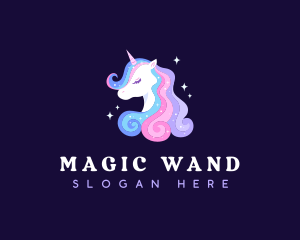 Unicorn Fantasy Fairytale logo design