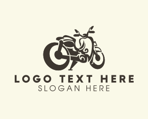 Bike - Retro Cruiser Motorcycle logo design