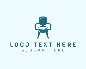 Chair Decor Furnishing Logo
