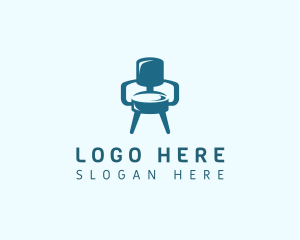 Upholstery - Chair Decor Furnishing logo design