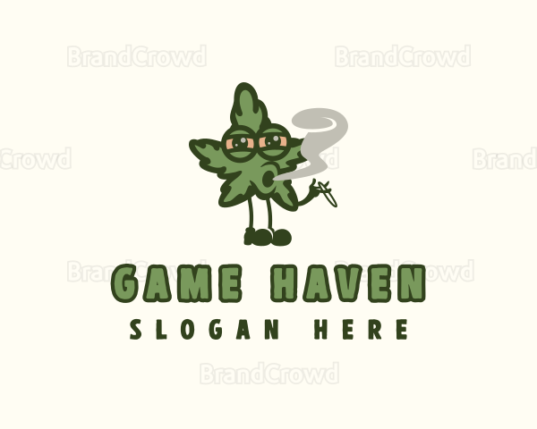 Herbal Smoking Marijuana Logo