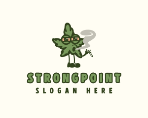 Herbal Smoking Marijuana Logo