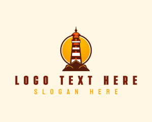 Scenic - Nautical Coastal Lighthouse logo design