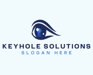 Keyhole - Eye Security Keyhole logo design