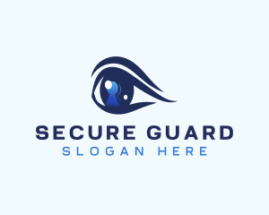 Eye Security Keyhole logo design