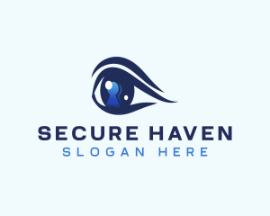 Privacy - Eye Security Keyhole logo design