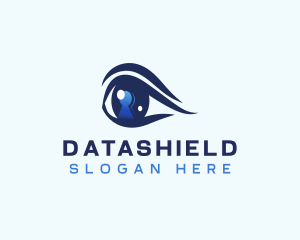 Eye Security Keyhole logo design