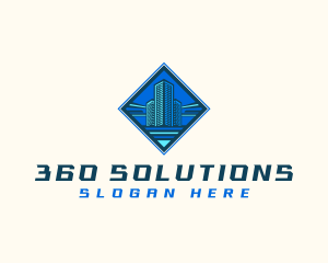 Building Tower Skyscraper logo design