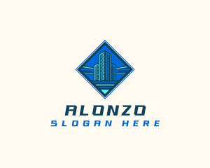 Building Tower Skyscraper logo design